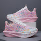 Glow-in-the-Dark Splatter Print Casual Sneakers