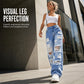 ✨ Effortless Everyday Style FREE SHIPPING | Women's Distressed High-Rise Wide-Leg Jeans