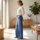 Women's Vintage High-Waist Wide-Leg Jeans