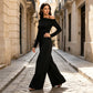 Women's Off-Shoulder Wide-Leg Jumpsuit