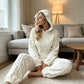 🐻 Cozy With a Playful Twist | Women's Bear-Embroidered Hooded One-Piece Loungewear ⚡ Free Shipping