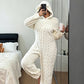 🐻 Cozy With a Playful Twist | Women's Bear-Embroidered Hooded One-Piece Loungewear ⚡ Free Shipping