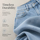 Women's Casual High-Waisted Wide-Leg Jeans