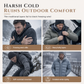 🧥Men's Winter Fleece Lined Hoodie Jacquard Pattern Long Sleeve Pullover Sweatshirt for Casual Outdoor Wear