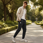 👖 Adjustable Comfort, Clean Tapered Fit | Men's Drawstring Casual Pants
