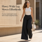 ✨ Polished Comfort | Women's High-Waisted Tailored Wide-Leg Pants with Flowy Drape