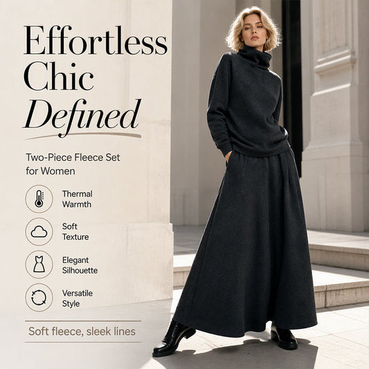 Women's Turtleneck Top and Maxi Skirt Set⚡Free Shipping⚡