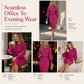 ✨ Defined Waist, Elegant Batwing Drape | Women's Ribbed Knit Midi Dress