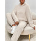 Soft Teddy Loungewear Set with Hood and Relaxed Pants