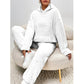 Soft Teddy Loungewear Set with Hood and Relaxed Pants