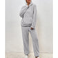 Soft Teddy Loungewear Set with Hood and Relaxed Pants