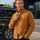 Men's Casual Solid Color Stand Collar Zip Jacket