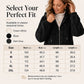 Women's Casual Warm Fuzzy Hooded Jacket
