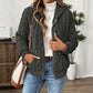 Women's Casual Warm Fuzzy Hooded Jacket
