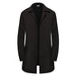 Men's Minimalist Single-Breasted Mid-Length Coat