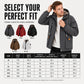 Men's Plush-Lined Hooded Parka Jacket