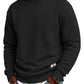 Mens Long Sleeve Jacquard Crew Neck Sweatshirt Loose Fit Thickened Autumn Winter Top Plus Size