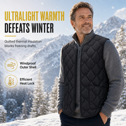 Men's Winter Loose Fit Vest High Street Fashion Minimalist Sleeveless