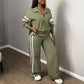 Women's Casual Sweatshirt and Wide-Leg Pants Set