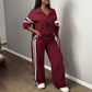 Women's Casual Sweatshirt and Wide-Leg Pants Set