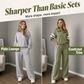 Women's Casual Sweatshirt and Wide-Leg Pants Set