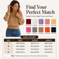 Women's Off-The-Shoulder Cropped Knit Sweater