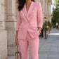 Women's Elegant Double Breasted Blazer & Pants Set