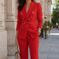 Women's Elegant Double Breasted Blazer & Pants Set