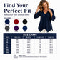 Women's Loose Waffle Knit V-Neck Top