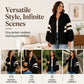 Women's Oversized Zip-Up Faux Shearling Jacket