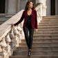 Women's Pearl Beaded Knit Cardigan