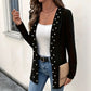 Women's Pearl Beaded Knit Cardigan