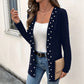 Women's Pearl Beaded Knit Cardigan