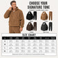 Men's Winter Cozy Cable Knit Hooded Set