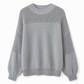 Women's Solid Color Knit Pullover Sweater