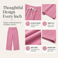 Women's Casual High-Waisted Wide-Leg Sweatpants