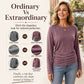 Women's Casual Crewneck Ruched HemTop
