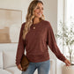 Women's Casual Crewneck Ruched HemTop