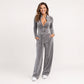 Women's Chic Stand Collar Velvet Jumpsuit
