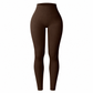 High Waisted Seamless Ribbed Yoga Pants Workout Gym Leggings Athletic Tights