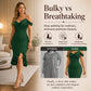 Women's Pearl Strap Cowl Neck Dress