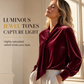 Women's Velvet Long Sleeve T-Shirt with Ribbon Design