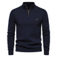 ⚡Free Shipping⚡Men's Casual Mock Neck Half-Zip Knit Sweater