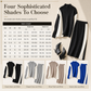 ⚡Free Shipping⚡Women's Autumn Winter Color Block Knit 2-Piece Set Thickened Pullover Sweater and Skirt
