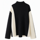 ⚡Free Shipping⚡Women's Autumn Winter Color Block Knit 2-Piece Set Thickened Pullover Sweater and Skirt