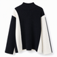 ⚡Free Shipping⚡Women's Autumn Winter Color Block Knit 2-Piece Set Thickened Pullover Sweater and Skirt