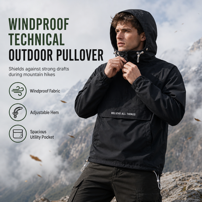 ⚡Free Shipping🔥Outdoor Multi-Pocket Hooded Hiking Windbreaker Jacket
