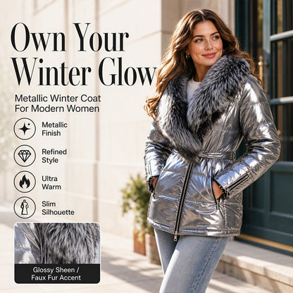 ⚡Free Shipping🔥Women's Padded Jacket with Faux Fur Collar