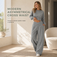 ⚡Free Shipping🔥Casual Sporty Autumn Winter Long Sleeve T-Shirt and Loose Cross Waist Wide Leg Pants Two Piece Set