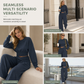 ⚡Free Shipping🔥Casual Sporty Autumn Winter Long Sleeve T-Shirt and Loose Cross Waist Wide Leg Pants Two Piece Set